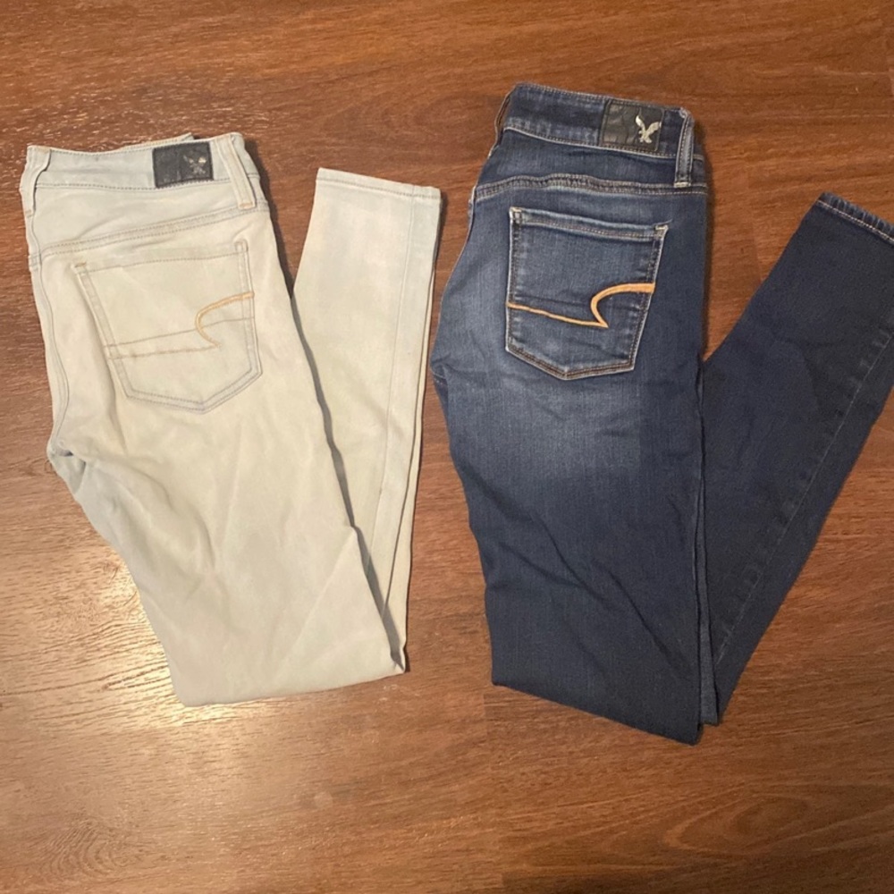 Two Pairs of American Eagle Jeans size 2